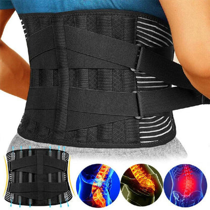 Faja Lumbar Ergonómica con Soporte de Acero Ajustable