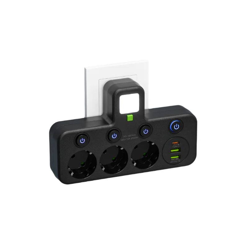 Regleta Protectora de Sobretensión Premium con USB y USB-C