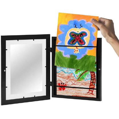 Expositor de arte grande para colgar en la pared para dibujos infantiles