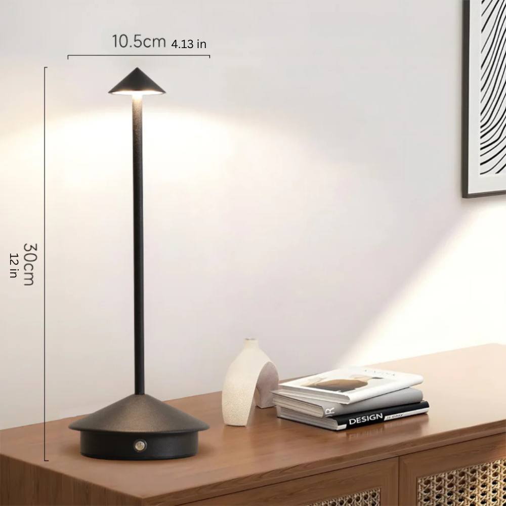 Lámpara de escritorio LED delgada de estilo contemporáneo