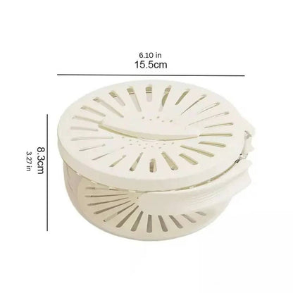 Práctico cuenco colador de cocina 2 en 1