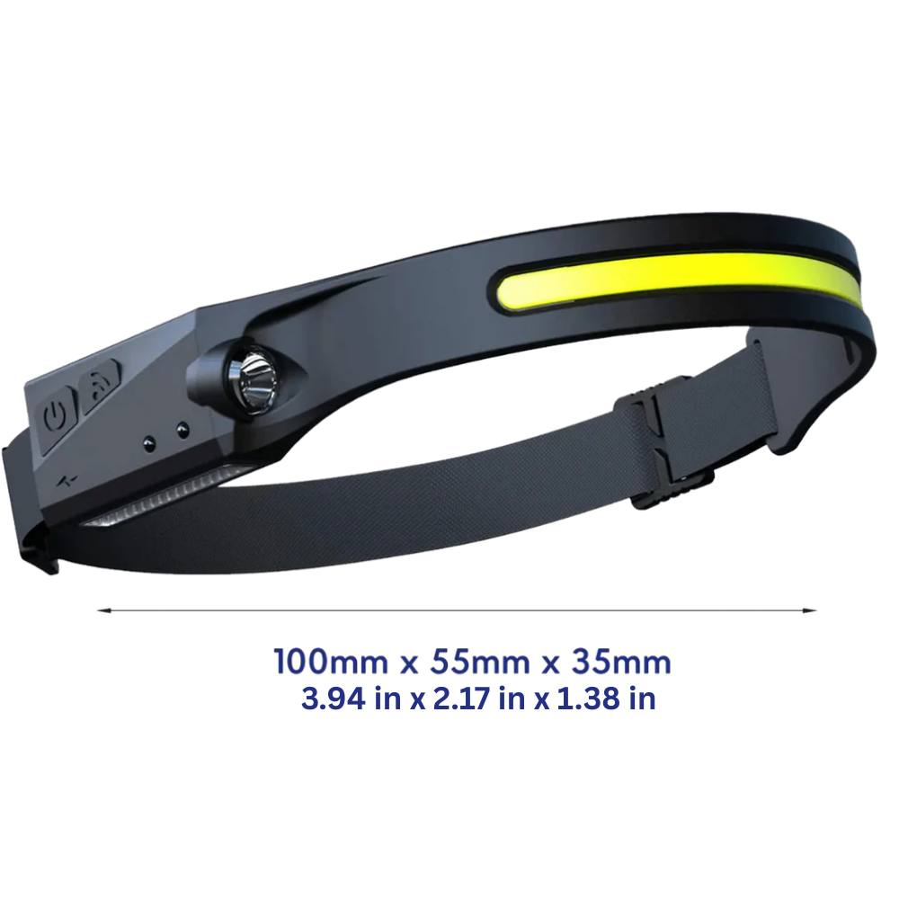 Linterna frontal recargable LED brillante