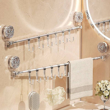 Soporte plegable para almacenamiento compacto en la pared