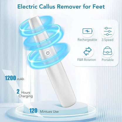 Eliminador de Callos Eléctrico Rápido con Guía LED