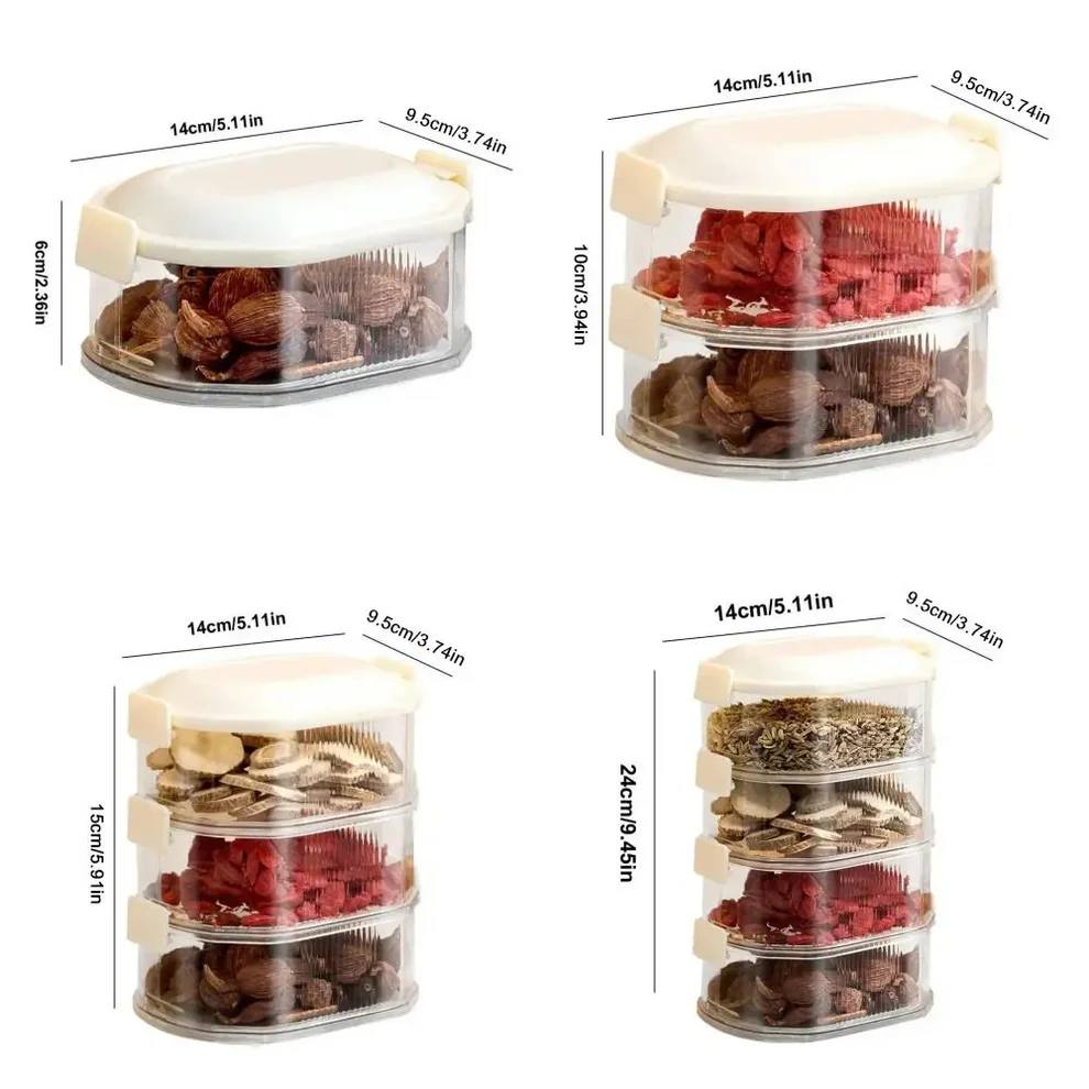 Contenedores compactos para especias de cocina