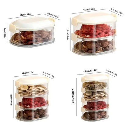 Contenedores compactos para especias de cocina