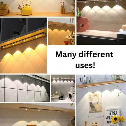 Iluminación LED Brillante con Sensor para Debajo de Gabinetes de Cocina