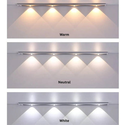 Iluminación LED Brillante con Sensor para Debajo de Gabinetes de Cocina