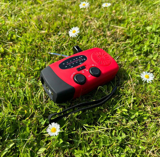Portable Solar Hand Crank Radio with Power Bank - Ortekor