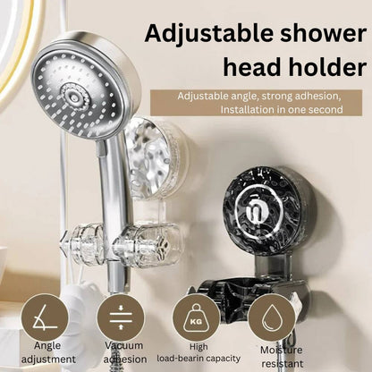 Soporte Flexible para Cabezal de Ducha con Ventosa Potente