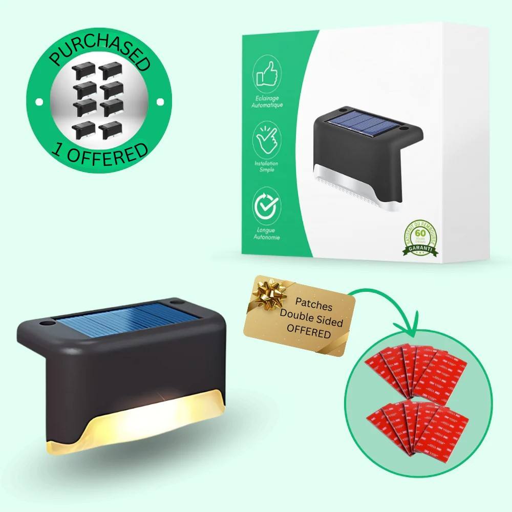 Luces solares exteriores de bajo consumo, impermeables y automáticas