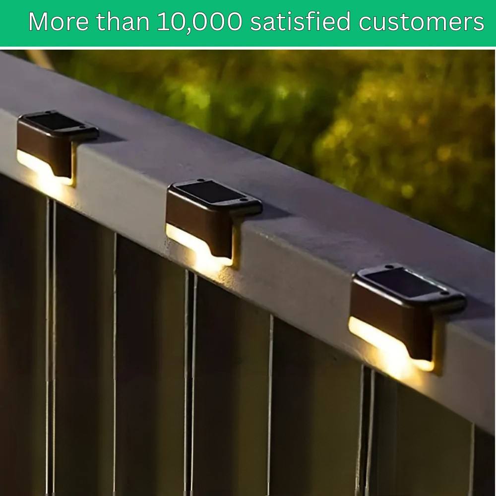 Luces solares exteriores de bajo consumo, impermeables y automáticas