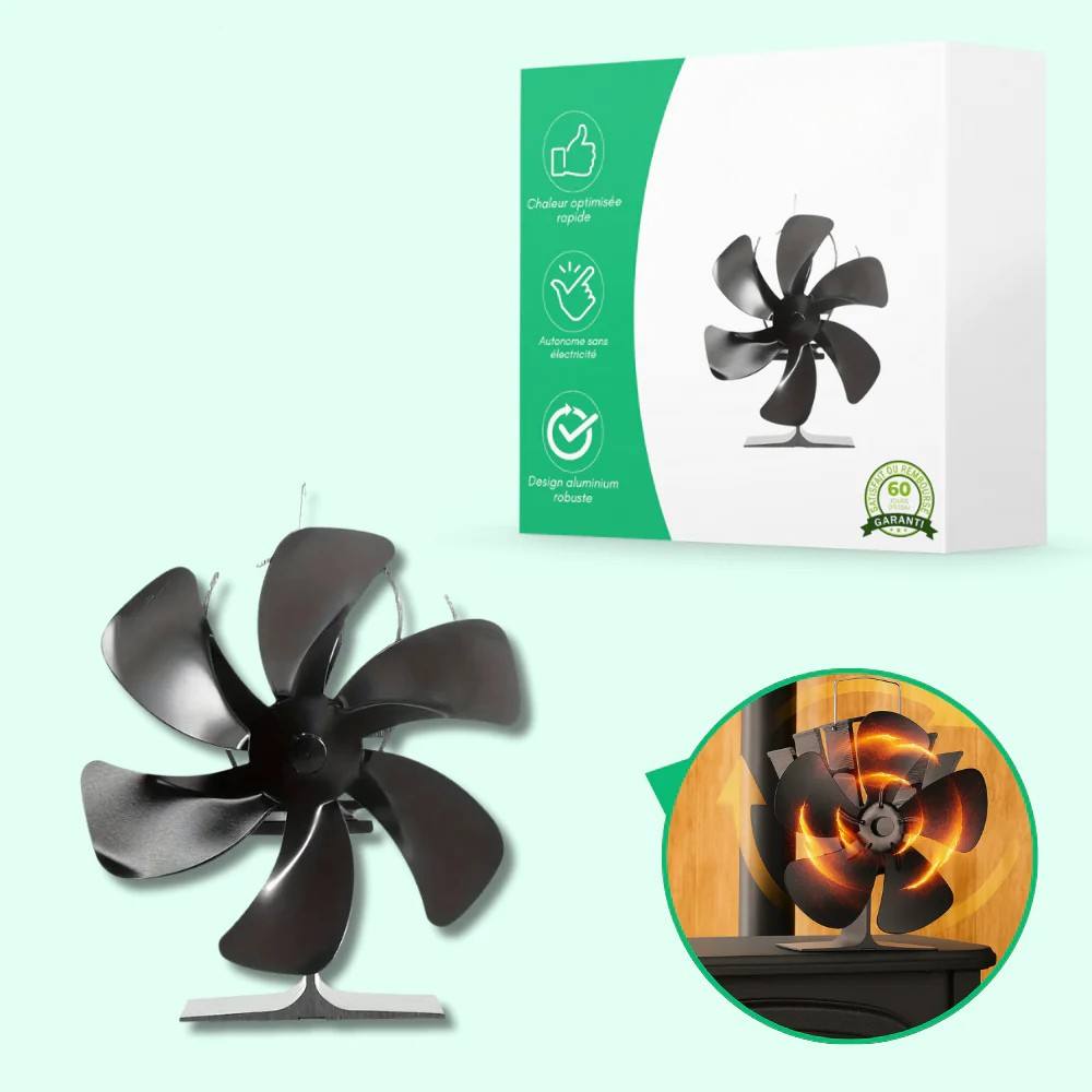Ventilador Silencioso para Estufa de Leña para una Mejor Distribución del Calor