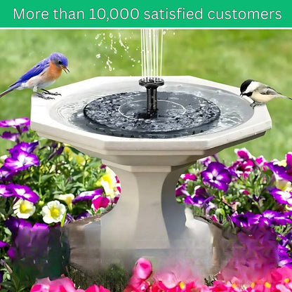 Fuente de agua pequeña para jardín, autónoma