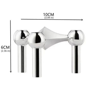 Candelabro Metálico Contemporáneo Elegante