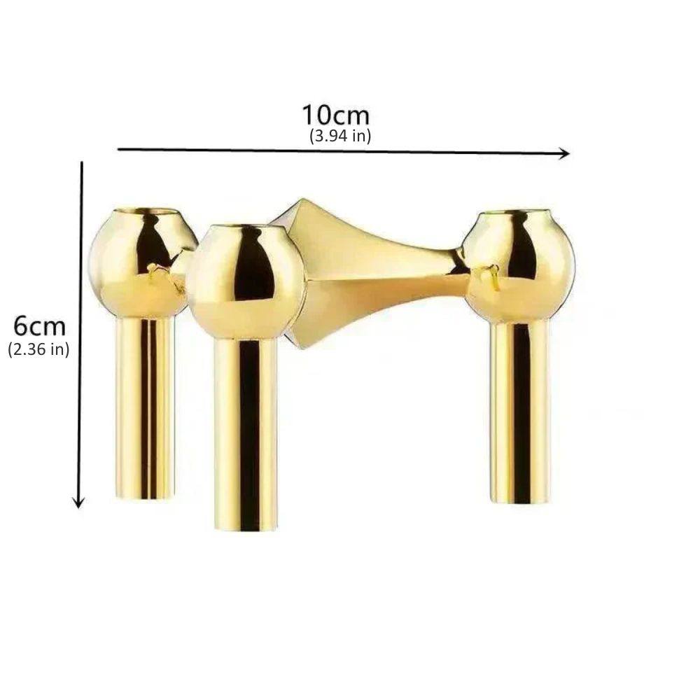 Candelabro Metálico Contemporáneo Elegante