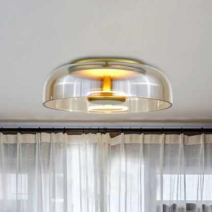 Elegante lámpara de techo LED de cristal