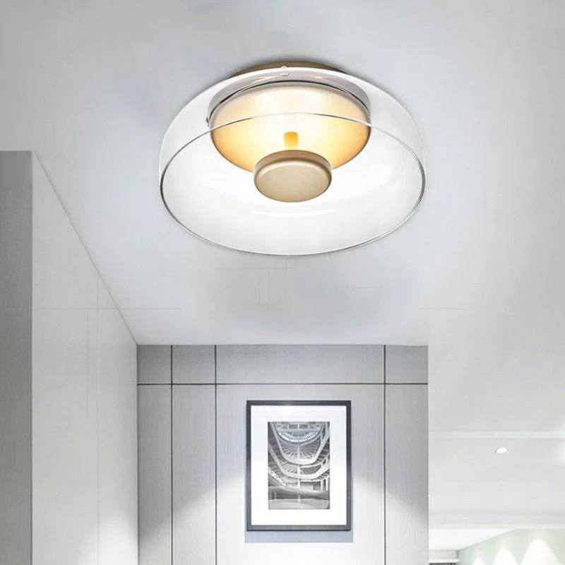 Elegante lámpara de techo LED de cristal