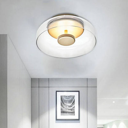 Elegante lámpara de techo LED de cristal
