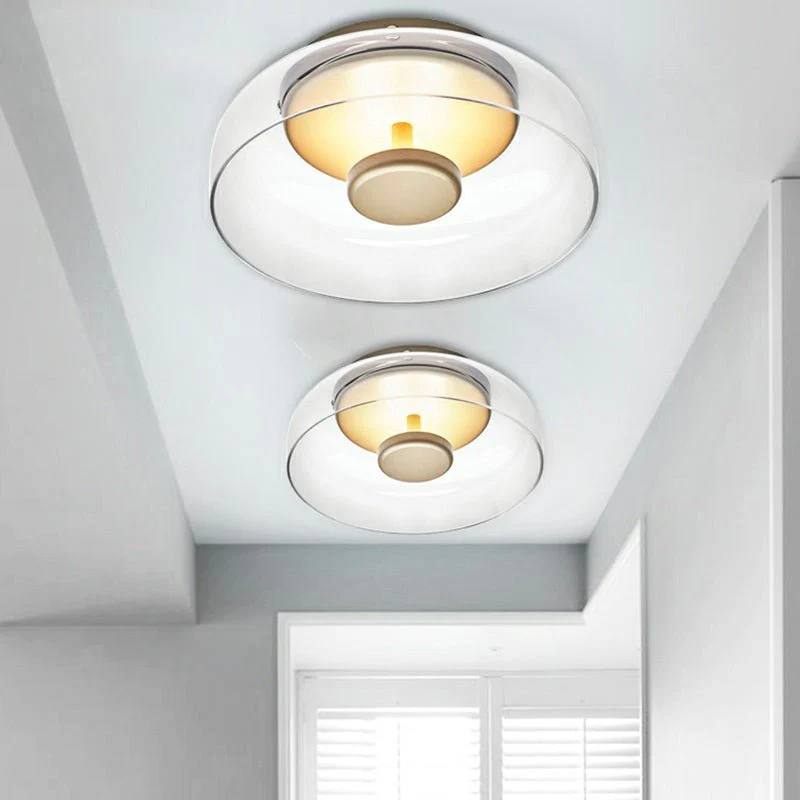 Elegante lámpara de techo LED de cristal