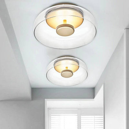 Elegante lámpara de techo LED de cristal