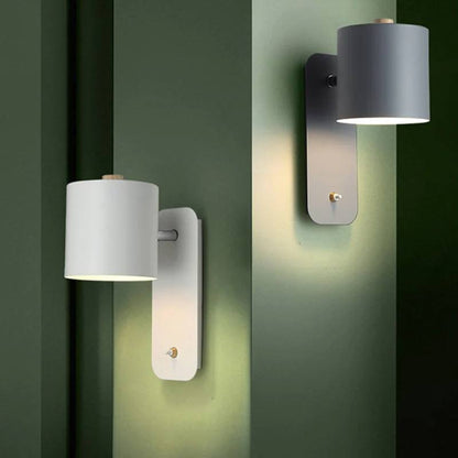 Elegante aplique de dormitorio LED con interruptor de encendido/apagado