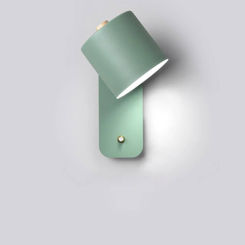Elegante aplique de dormitorio LED con interruptor de encendido/apagado