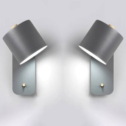 Elegante aplique de dormitorio LED con interruptor de encendido/apagado