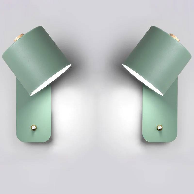 Elegante aplique de dormitorio LED con interruptor de encendido/apagado