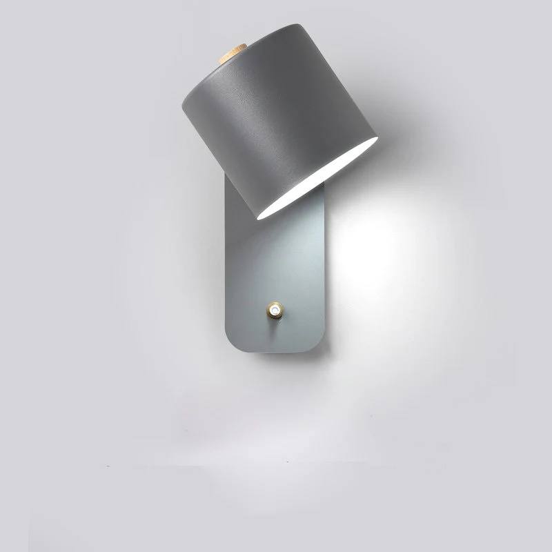 Elegante aplique de dormitorio LED con interruptor de encendido/apagado