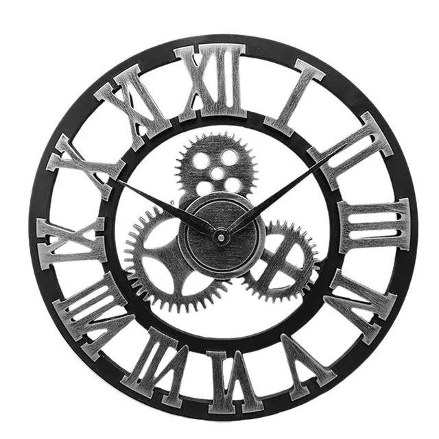 Rustic Mechanical Wall Clock with Classic Style - Ortekor