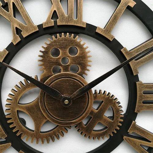 Reloj de Pared Mecánico Rústico con Estilo Clásico