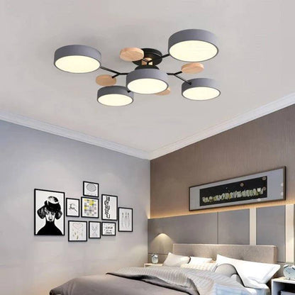 Lámpara de techo LED nórdica elegante, estilo rama de árbol