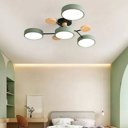 Lámpara de techo LED nórdica elegante, estilo rama de árbol