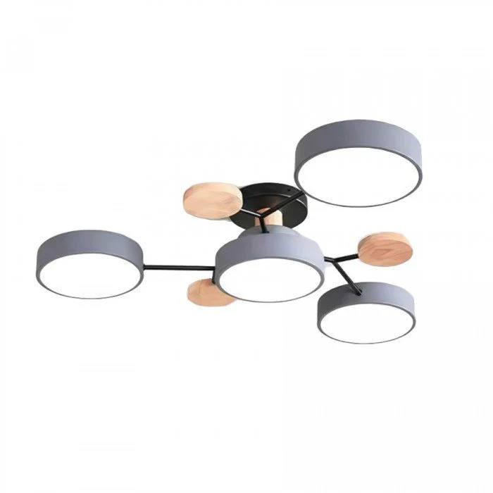Lámpara de techo LED nórdica elegante, estilo rama de árbol