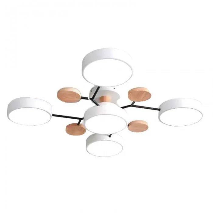 Lámpara de techo LED nórdica elegante, estilo rama de árbol