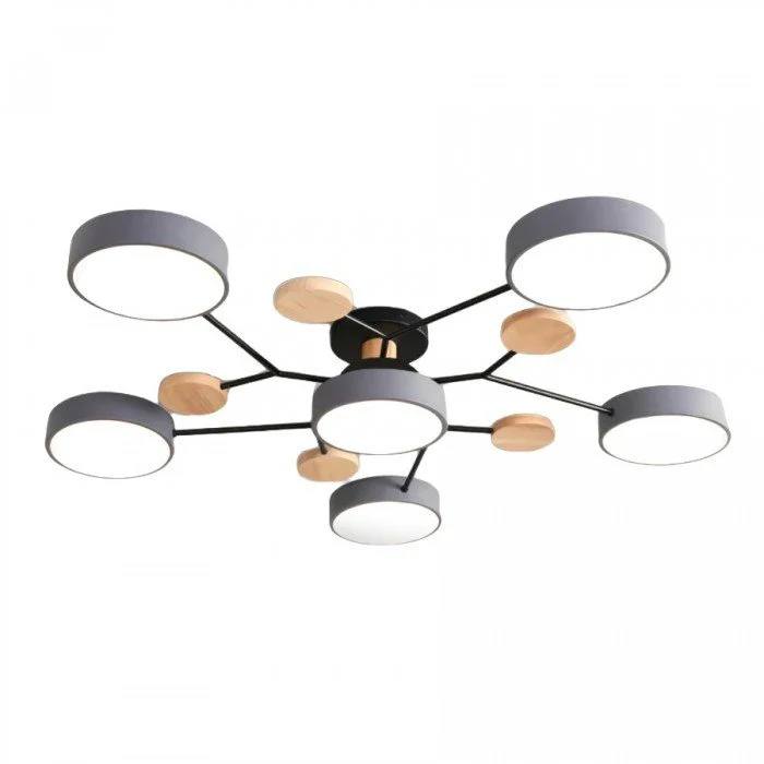 Lámpara de techo LED nórdica elegante, estilo rama de árbol