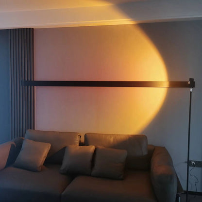 Elegante lámpara de pie LED con efecto de luz ambiental