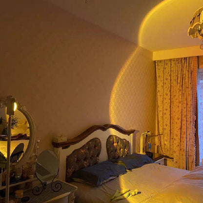 Elegante lámpara de pie LED con efecto de luz ambiental