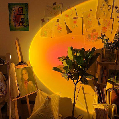 Elegante lámpara de pie LED con efecto de luz ambiental