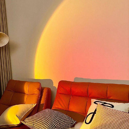 Elegante lámpara de pie LED con efecto de luz ambiental