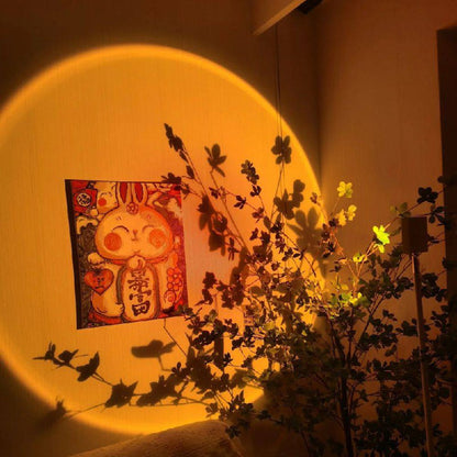 Elegante lámpara de pie LED con efecto de luz ambiental