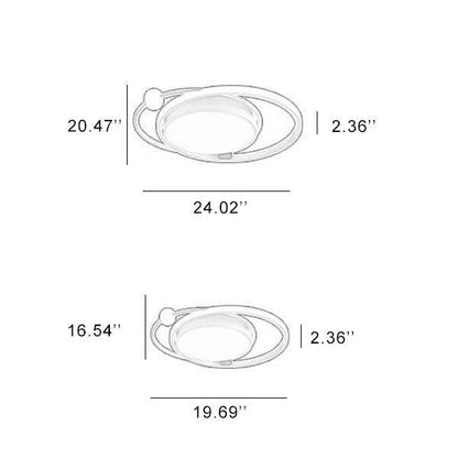 Lámpara de techo LED empotrada simple