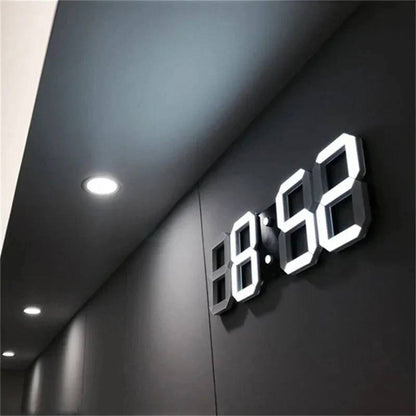 Reloj de pared LED contemporáneo con brillo ajustable