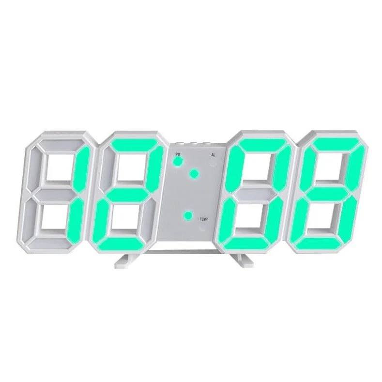 Reloj de pared LED contemporáneo con brillo ajustable