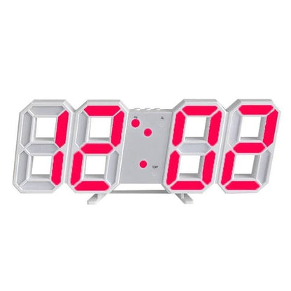 Reloj de pared LED contemporáneo con brillo ajustable