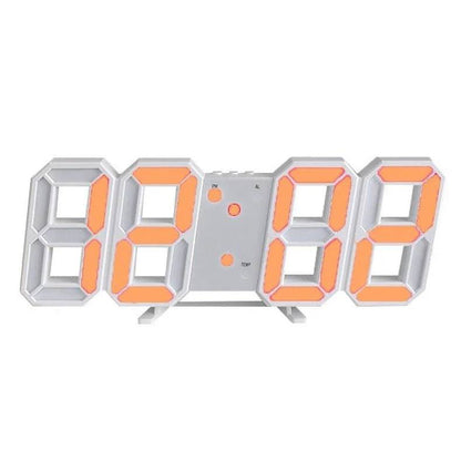 Reloj de pared LED contemporáneo con brillo ajustable