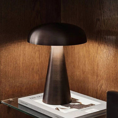 Lámpara de escritorio LED portátil estilo hongo