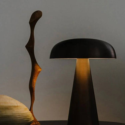 Lámpara de escritorio LED portátil estilo hongo