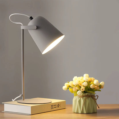 Lámpara de Mesa de Cristal Elegante, Lámpara de Oficina Moderna y Ajustable